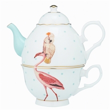 YE - Théière solitaire 360ml Flamand rose - Animal