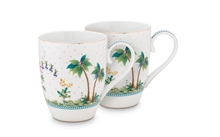 PIP - Coffret 2 grand mug Jolie pois or 350ml