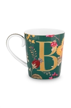 PIP - Mug Alphabet Floral Fantasy Vert - B - 350ml
