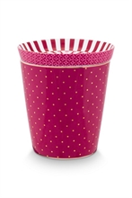 PIP - Set Mugs & Match - Petit mug sans anse Royal Dots & Repose sachet Rose