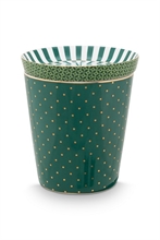 PIP - Set Mugs & Match - Petit mug sans anse Royal Dots & Repose sachet Vert