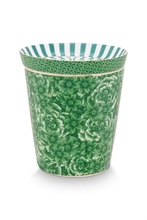PIP - Set Mugs & Match - Petit mug sans anse Royal Flower & Repose sachet Vert