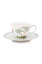 PIP - Paire tasse thé Jolie pois or 280ml