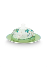 HC - PIP - Beurrier rond Jolie pois vert 17x8cm