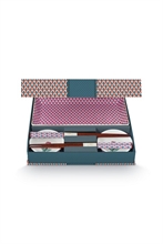 PIP - Coffret Cadeau 6 pcs - 2 plateaux 23x11,5cm, 2 bols 8cm & 2 paires de bagu