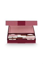 PIP - Coffret Cadeau 6 pcs - 2 plateaux 23x11,5cm, 2 bols 8cm & 2 paires de bagu