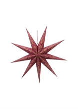 PIP - Suspension étoile en carton - Motifs - Rouge - 110cm