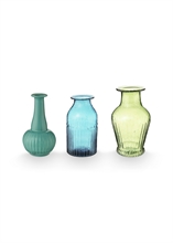 HC - PIP - Set de 3 vases en verre - S - Vert #