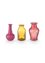 HC - PIP - Set de 3 vases en verre - S - Rose #