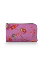 HC Cosmetic Zipper Pouch Kawai Flower Fuchsia 21x12,5cm