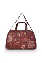 PIP - Tovy Weekend Bag Medium Flores Felices Red 57x22x37cm