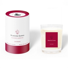 Bougie parfumée - VI Maréchal Lannes - Maisons-Laffitte - Cuir rouge - 45h-180g