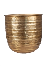 LS - FUMI ALUMINUM FLOWERPOT ANTIQUE GOLD L - p.207