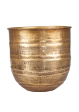 LS - FUMI ALUMINUM FLOWERPOT ANTIQUE GOLD M - p.207