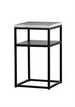 LS - SYLVESTER COFFEE TABLE MARBLE BEIGE 30X30X50 - p.522 - TPS