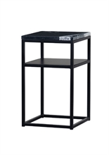 LS - SYLVESTER COFFEE TABLE MARBLE BLACK 30X30X50 - p.522 - TPS
