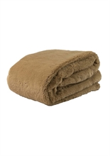 LS - LYALL FUR PLAID LIGHT BROWN 180X140CM - p.59