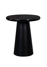 LS - UTAH COFFEE TABLE MARBLE BLACK Ø45xH50 BASE BLACK - p.495 - TPS