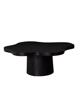 LS - NEWTON COFFEE TABLE  BLACK Ø90 X H35  - p.492 - TPS
