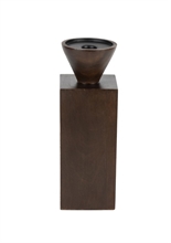 LS - PIRU CANDLE HOLDER WALNUT M - p.133