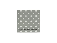 LS - LS94 NAPKIN GREY + WHITE DOTS - p.227