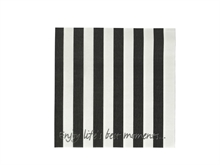 LS - LS94 NAPKIN STRIPES BLACK & WHITE - p.227