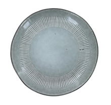 LS - ENZO BREAKFAST PLATE GREY - p.221