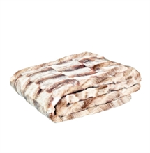 LS - BEAR FUR PLAID  CAMEL 180X140CM - p.59