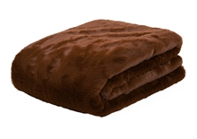 LS - LYALL FUR PLAID BROWN 180x140CM - p.59