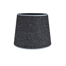 LS - OXFORD COTTON SHADE ROUND DARK GREY L - p.281