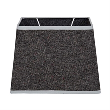 LS - OXFORD COTTON SHADE RECTANGULAR DARK GREY L - p.281