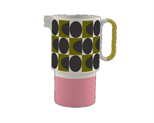 OK - SPOT SQUARE OVAL PITCHER VASE 1.5L PINK
