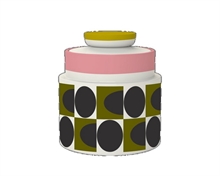 OK - SPOT SQUARE OVAL STORAGE JAR PINK