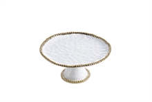 PB - Round Cake Stand - 27,9x27,9x12,7cm - GOLDEN SALERNO