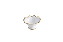 PB - Footed Bowl - 20,3x20,3x11,4cm - GOLDEN SALERNO