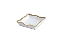 PB - Luncheon Napkin Holder - 21,6x21,6x5,1cm - GOLDEN SALERNO