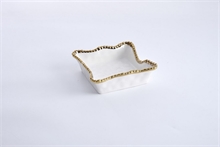 PB - Cocktail Napkin Holder - 17,8x17,8x5,1cm - GOLDEN SALERNO