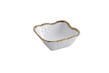 PB - Medium Square Salad Bowl - 22,9x21,6x8,3cm - GOLDEN SALERNO