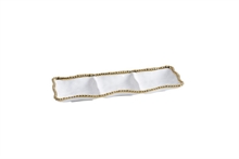 PB - 3-Section Serving Piece - 38,1x13,3x3,2cm - GOLDEN SALERNO