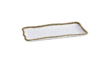 PB - Medium Rectangular Tray - 34,9x15,9x3,2cm - GOLDEN SALERNO