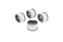 PB - Napkin Rings - Set of 4 - 5,1x3,8x3,8cm - SALERNO