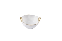 PB - Snack Bowl - 14x12,7x7,6cm - GOLDEN HANDLES