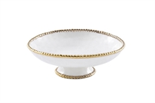 PB - Footed Bowl - 30,5x30,5x10,8cm - GOLDEN SALERNO