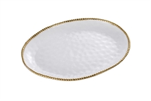 PB - Oval Platter - 47x35,6x5,1cm - GOLDEN SALERNO