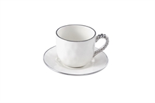 PB - Espresso Cup & Saucer - 10,8x10,8x6,4cm - SALERNO