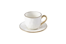 PB - Espresso Cup & Saucer - 10,8x10,8x6,4cm - GOLDEN SALERNO