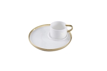 PB - Espresso Cup and Plate - 16,5x16,5x7,6cm - FOR COFFEE LOVERS