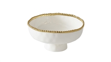 PB - Medium Footed Bowl - 20,3x20,3x10,2cm - GOLDEN SALERNO