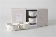 PB - Set of 4 Snack Bowls - HEART TO HEART