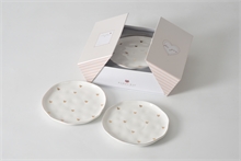 PB - Set of 4 Dessert Plates - HEART TO HEART